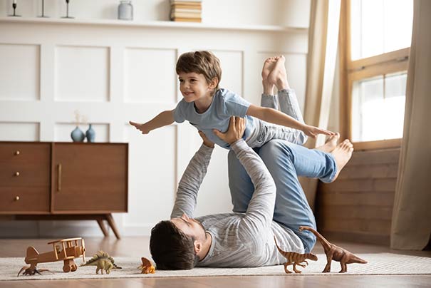 Vater und Sohn Foto eines Vaters mit seinem Sohn
